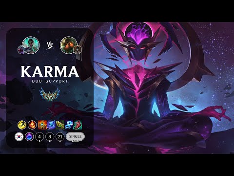 Karma Support vs Nautilus - KR Challenger Patch 12.23