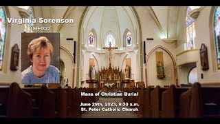 Virginia Sorenson, Funeral Mass at St. Peter Catholic Church, Greeley CO