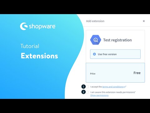 The Extensions (Shopware 6 Tutorial EN)