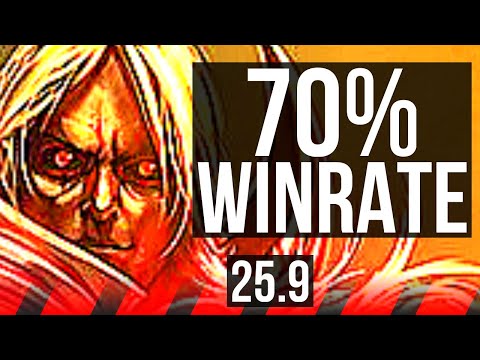 VLADIMIR vs VOLIBEAR (TOP) | 9/1/8, 70% winrate, Legendary | EUW Master | 25.9