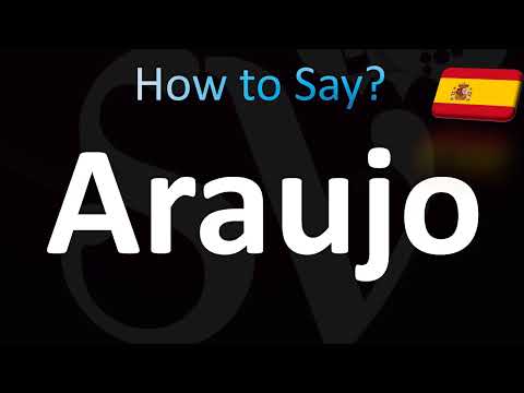How to Pronounce ''Araujo'' Correctly! (Spanish)