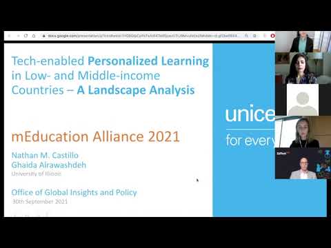 Day 3 EdTech Hub Research Hour Tech to Support Personalized Learning mEd Alliance 2021 Symposium