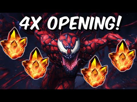 Quadruple 4 Star Crystal Opening! - Marvel Contest Of Champions