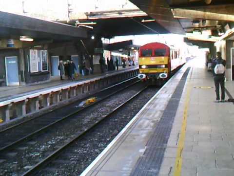 DB 90036 'Driver Jack Mills' and 92031 working 0A06 Crewe TMD to Wembley pass Stafford 30/12/2014