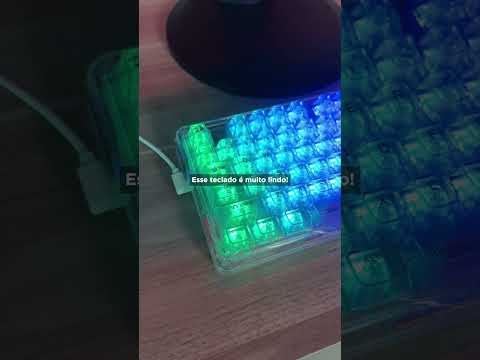 Teclado Gamer Redragon ELF Pro K649CT RGB Switch Translucent Custom Layout 78% Sem Fio - Branco Transparente - 2