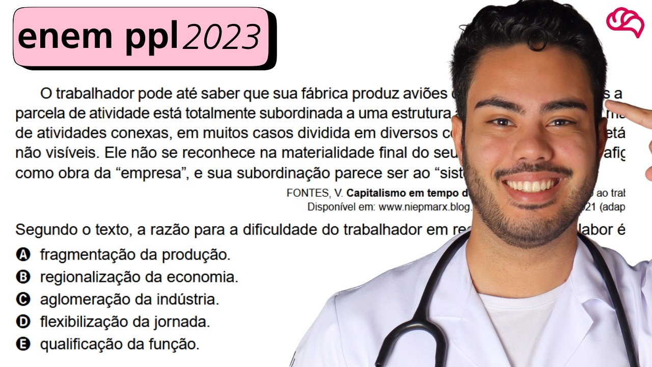 Resolução em Vídeo — Questão 63 ENEM 2023 PPL