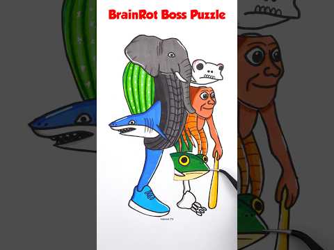Italian Brainrot Final Boss Puzzle Challenge! #animation #boss #trending