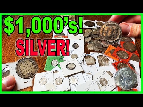 $1000's in Old Rare Silver Coins! WOW! Epic Unboxing! #SilverStacking #Silver #PreciousMetals