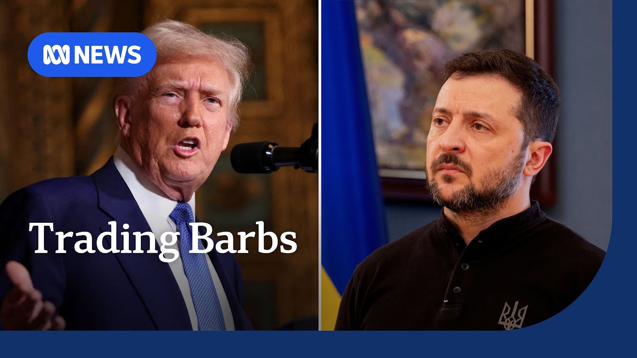 Trump, Zelenskyy trade barbs over Ukraine war | ABC NEWS