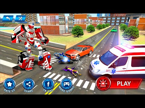 Ambulance Robot City Rescue Game Android Gameplay