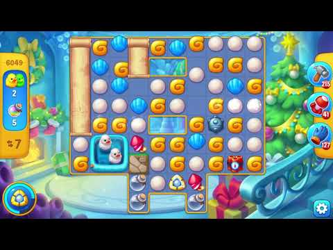 Fishdom 6049 Hard Level - 14 moves - NO BooSTERS