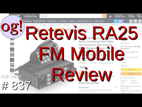 Retevis RA25 FM Mobile Review (#837)