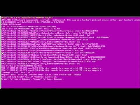 Server Psod VMware ESXi Purple Screen of Death (PSOD) – vStudentBlog