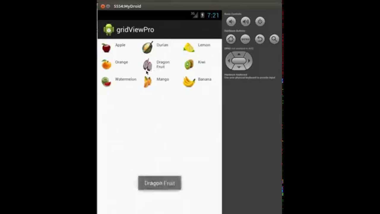 Android Graphical GridView Example