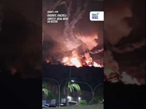 Explosions and fire seen near Venezuela's Higuerote airport | GMA Integrated News