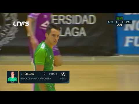 Gol Oscar (1-0) Be Soccer CD UMA Antequera - Palma Futsal. J1, 1Div. LNFS