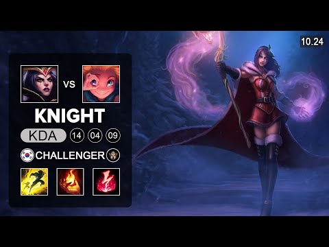 Kinght Leblanc Mid vs Zoe - KR Challenger Patch 10.24