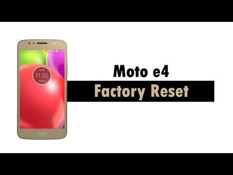 Moto e4 - How to Reset Back to Factory Settings (Hard Reset)