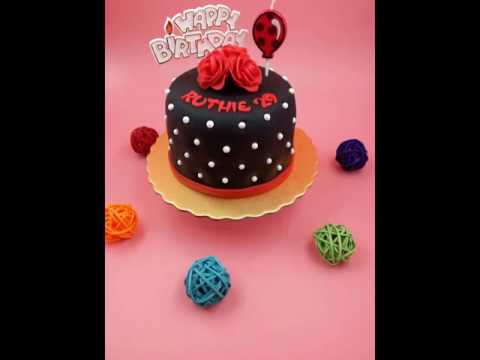 Ruthie's Red and Black Themed Chocolate Cake by Aleta's Bliss