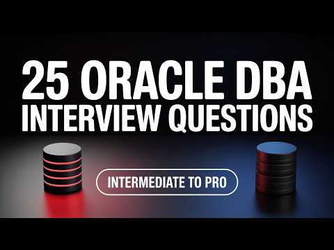 25 Oracle DBA Interview Questions - Intermediate to Pro Level | Complete Guide 2026