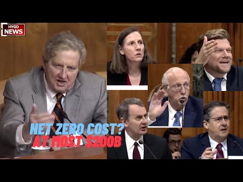 Frustrated Kennedy: what it would cost to net zero emissions by 2050? A: at most $200B, disagreed
