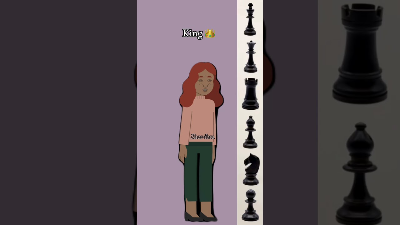 Chess Pieces in English ♟  #youtubeshorts #shortvideo #shorts #englishdaily