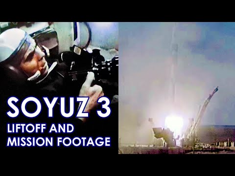 SOYUZ 3 - Liftoff and Mission Footage - Georgy Beregovoy (1968/10/26)
