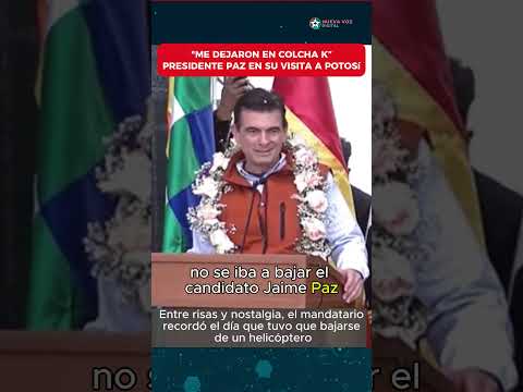 LA ANÉCDOTA DEL HELICÓPTERO: Rodrigo Paz Pereira y su vínculo inquebrantable con Potosí  #bolivia