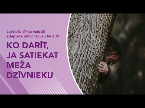 Video ziņas Nr. 102 “Ko darīt, ja satiekat meža dzīvnieku”