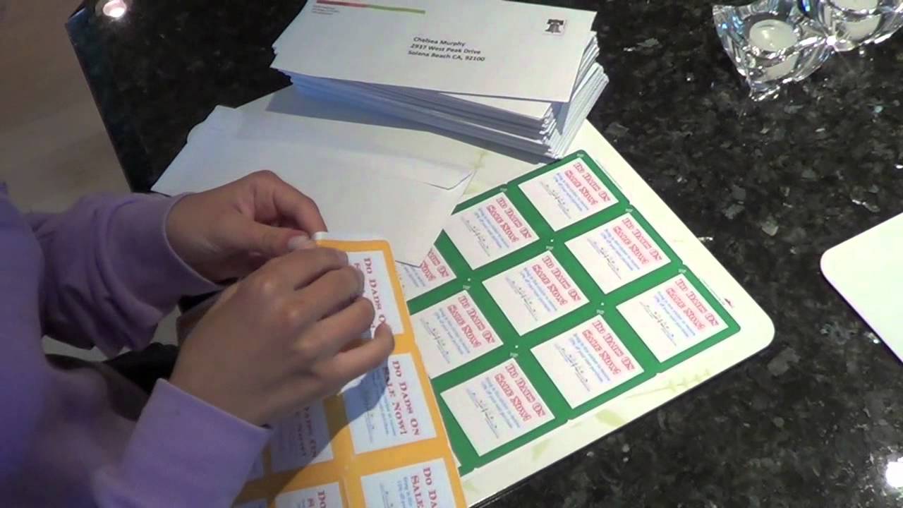 Removable Stickers for Envelopes