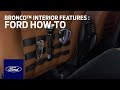 Ford Bronco™ Sport Interior Features | Ford How-To | Ford