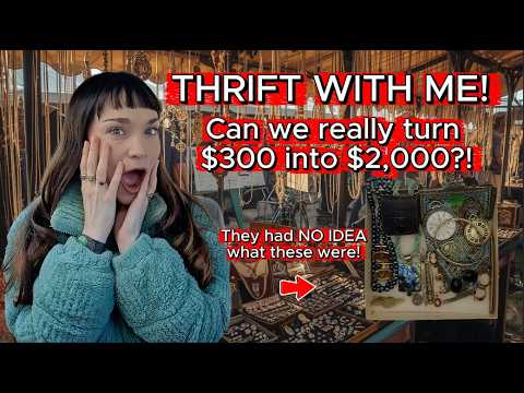 Thrift with me! Turning $300 into $2,000 shopping for Jewelry at the Antique Faire!
