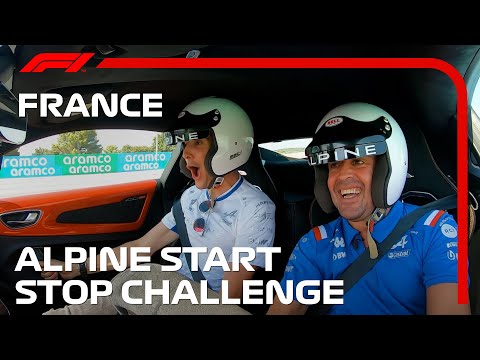 Alpine's Fernando Alonso and Esteban Ocon Cause Chaos In The Start-Stop Challenge!