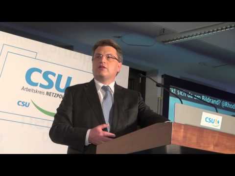 Prof. Dr. Winfied Bausback (CSU) Staatsminister der Justiz MdL  - Bayern