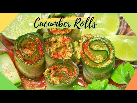 Cucumber Roll Ups | with avocado | How to make recipe