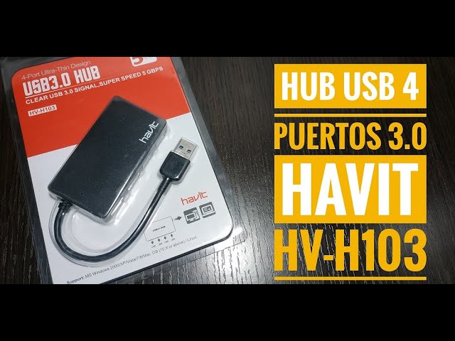 Vídeo relacionado con acer Hub USB 3.0, Adaptador USB Ultra Delgado de 4 Puertos, Divisor USB multipuerto con alimentación USB-A 5V3A, Extensor USB Compatible con Laptop Acer y PC, 20 cm