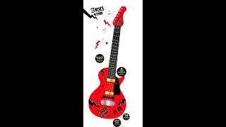 Kytara elektrická ROCK STAR plast 58cm na baterie se zvukem, světlem v krabici 24x62x5,5cm