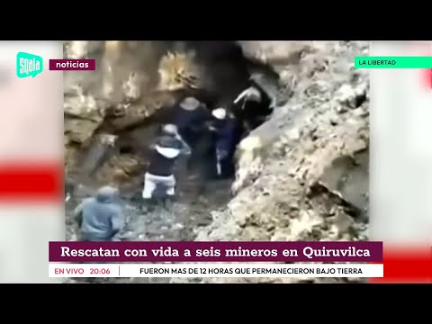La Libertad: Rescatan con vida a seis mineros en Quiruvilca