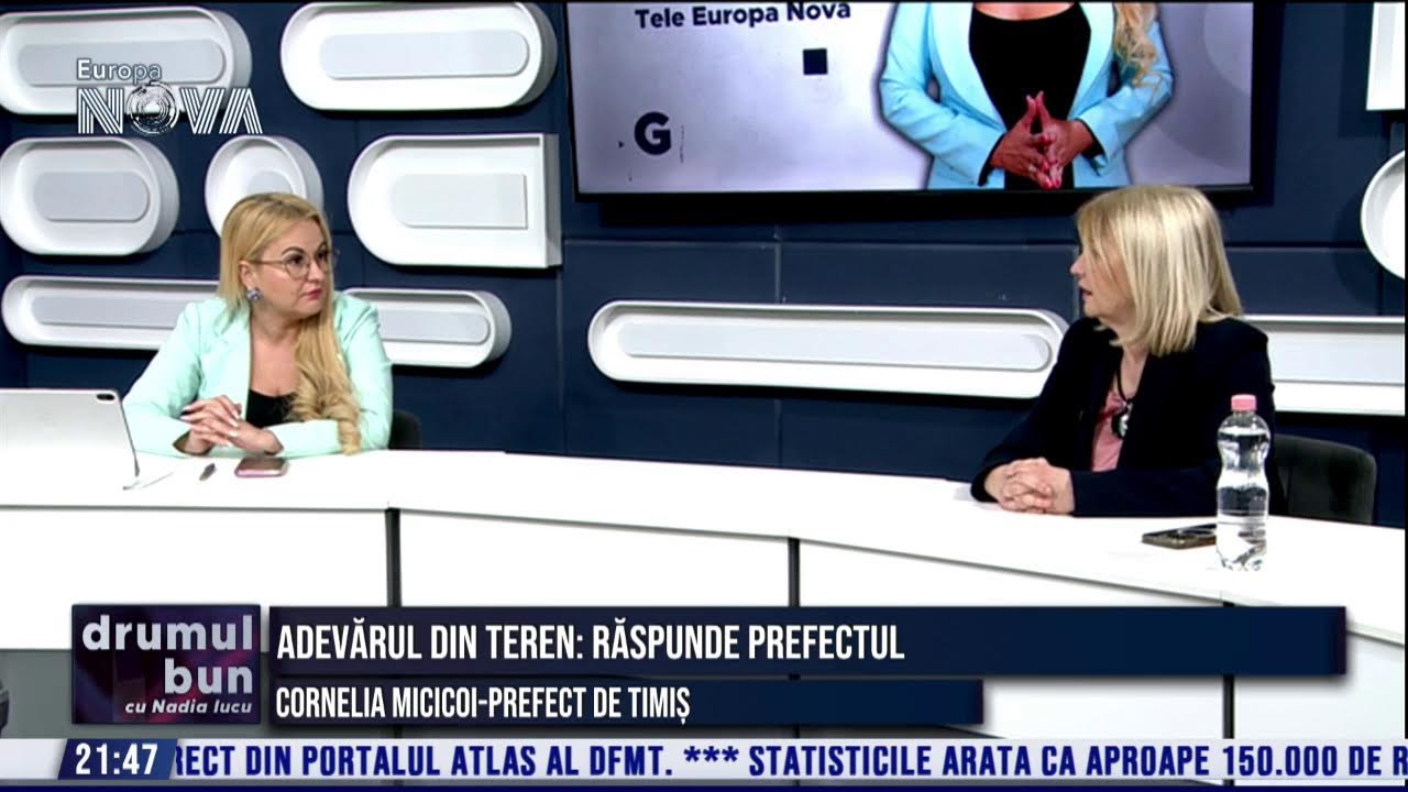VIDEO (integral) emisiune Drumul Bun cu NADIA IUCU. Invitată: Cornelia Micicoi-prefect de Timiș