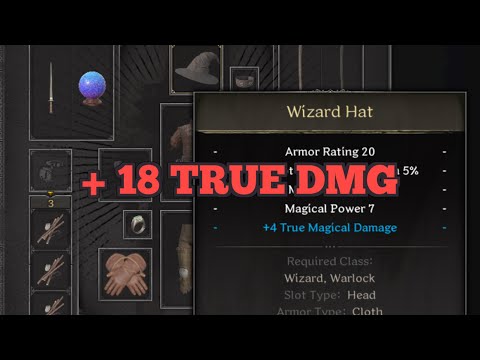 18 TRUE MAGIC DAMAGE WIZARD BUILD | Dark and Darker