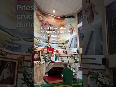 Priest killed after wooden cross falls on him during mass