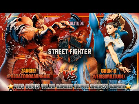 STREET FIGHTER 6 PS5 EDITION; ZANGIEF (PREDATORGAMINGHD) VS CHUN-LI (VERISIMILITUDE) + EXTRA BATTLE
