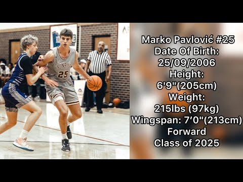 Marko Pavlović C/O 2025 Mid Season Senior Year Highlights