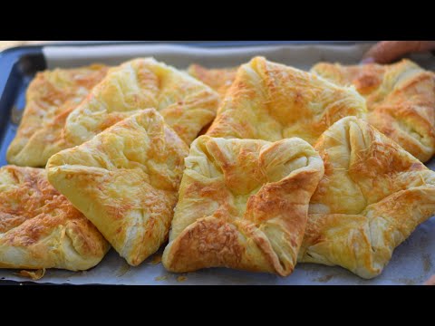 Sukane mini pogace ( LISTACE PUNJENE SIROM ) - hrskave, slojevite nesto najukusnije sto pamtim!