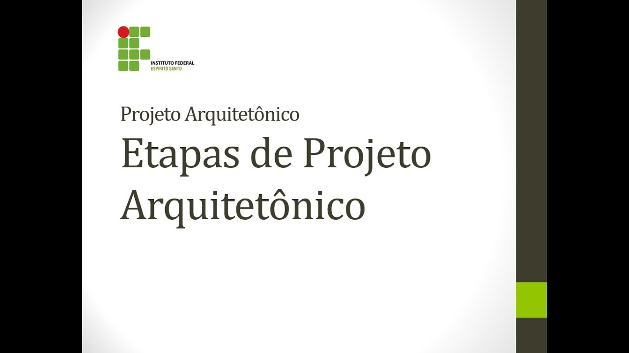 Aula - Etapas de Projeto Arquitetônico