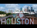 The Famous 'We Love Houston' Sign and the Houston Skyline & Location