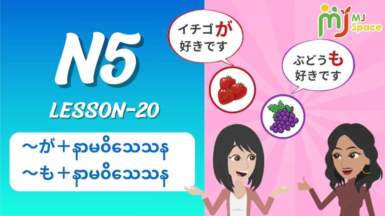 N5-20 (～が＋နာမ၀ိသေသန နှင့်～も＋နာမ၀ိသေသန)