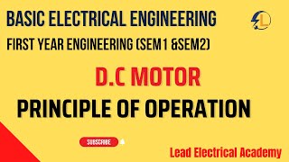principle of operatio of D C Motor