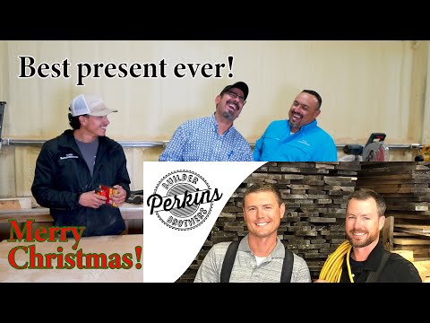 Christmas gift exchange with Perkins Builder Brothers - E208