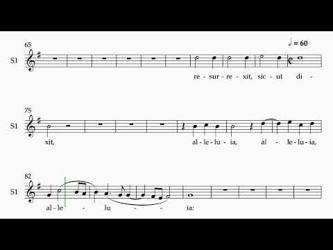 Victoria Regina Caeli G 1 staff soprano 1